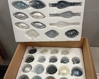 Hand blown Christmas ornaments 