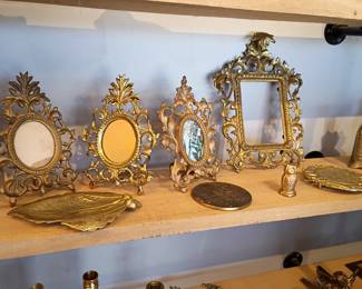 Brass picture frames and more 