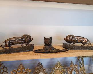 bronze book ends