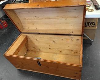 19th century pine chest 