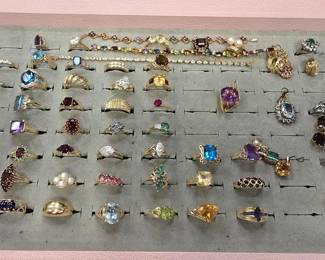 14k gold rings and bracelets 