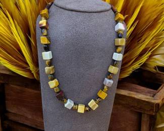 Tigers Eye  Mookaite Necklace  Tested