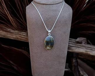 Moss Agate Necklace  Tested