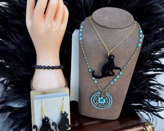 Black Cat Magic  Boho Vibes  Necklaces, Earrings  Bracelet