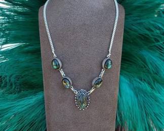 Fiery Labradorite Necklace  Tested