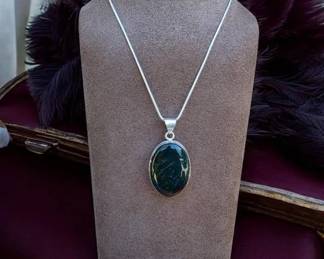 Dragons Blood Jasper Necklace  Tested