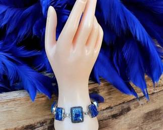 Lapis Lazuli Toggle Bracelet  Tested