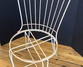 Vintage wirework patio chair