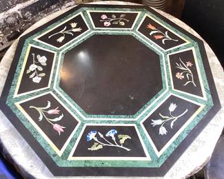 Pietra Dura table top (pedestal base has damage, but could be repaired)