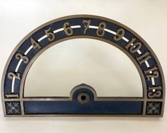 Antique bronze elevator floor display dial (possibly ex. Lumber Exchange Bldg.)