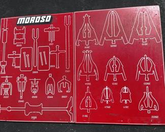 5495 Moroso Vintage Automotive Puller Tool Display Panels