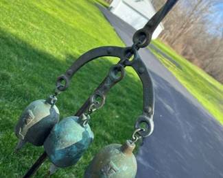 5495 Tibetan Bronze Triple Wind Bells