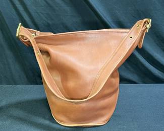 Vintage Brown Coach Maggie Bucket Bag