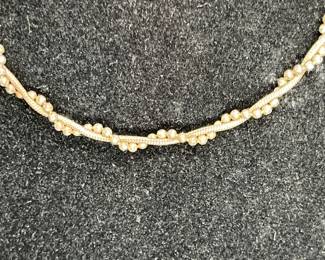 18" Sterling Silver Beaded Twisted Chain