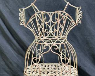 Vintage 36” Tall Wire Mannequin Dress Form
