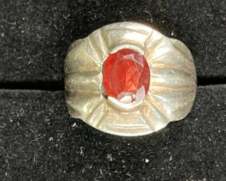 Artisan Sterling & Carnelian Ring