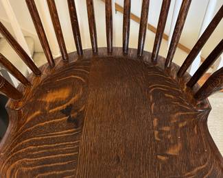 Antique Quarter Sawn Oak Windsor Chair