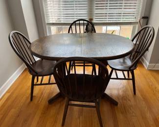 Breakfast Table and Four Windsor Chairs