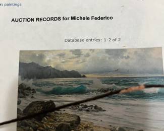 Auction Records for Michele Federico