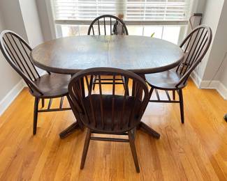 Breakfast Table and Four Windsor Chairs