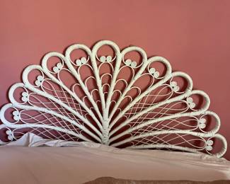 Wicker Double Bed Headboard