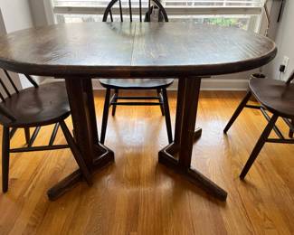Side View of Breakfast Table and Chairs