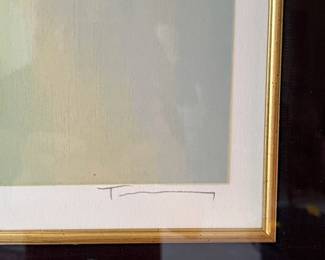 Signed and Numbered Serigraph by Tarkay, Waiting for Love