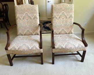 Pair of Hickory Chair Armchairs