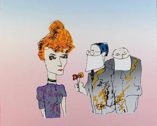 John Lennon "Suitors" Serigraph