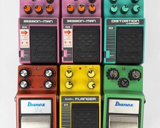 (6) Ibanez Vintage Guitar Pedals