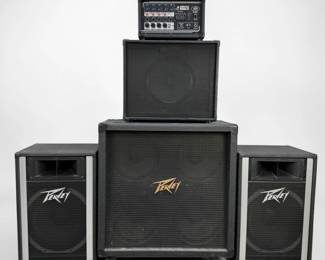 (4) Peavey Amps & (1) Mixer