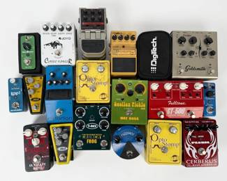 Large Group of Various Guitar Pedals