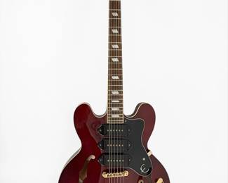 2010s Epiphone Riviera Custom P93 Heritage Cherry Hollow-Body Electric Guitar