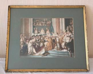 215 framedartprintthecoronationofnapol