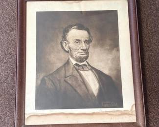 159 framedcyruscobbabrahamlincolnprint