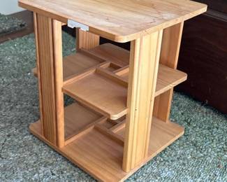 343 rotatingwoodencddisplaystand