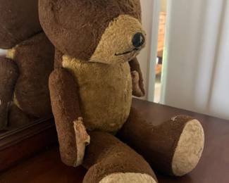 146 vintage17strawstuffedteddybeardama