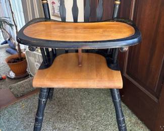 360 vintagewindsorstylewoodenhighchair