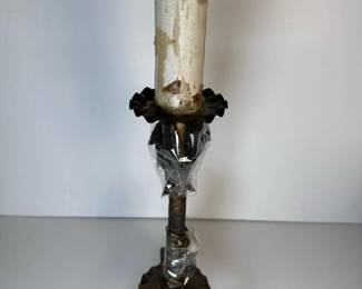 189 vintagewroughtironcandelabratablela