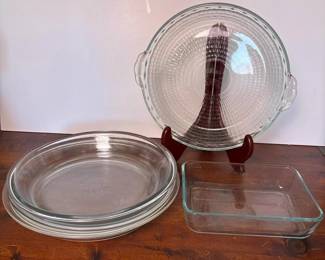 082 vintagepyrexanchorovenwareglasspie