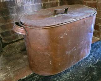 002 vintagecopperwashboilerwithlid22x