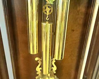 POLISHED LYRE PENDULUM & CABLE DRIVE MECHANISM