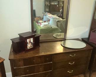 SMALLER MCM DRESSER & MIRROR