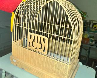 VINTAGE METAL BIRDCAGE