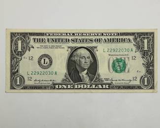 1969 $1 Federal Reserve Note
