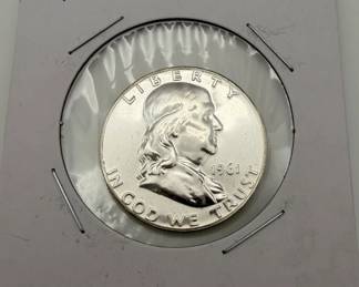 1961 Proof Franklin Half Dollar