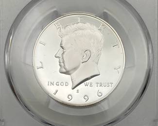 1996-S Silver Proof Kennedy Half Dollar, PCGS PR69