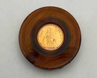 UK 1965 One Penny Paperweight