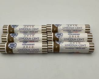 2010 Lincoln Shield Cent Rolls