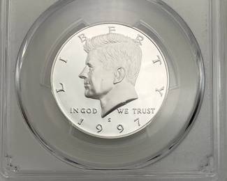 1997-S Silver Proof Kennedy Half Dollar, PCGS PR69 DCAM